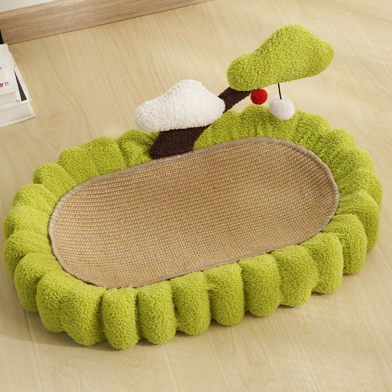 PawsCube - New Cat Scratch Board Cat Scratch Pad Wear Resistant Scratch Resistant Cat Bed Money Tree Cat Toy